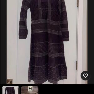Missoni Dark Knit Long Sleeve Dress